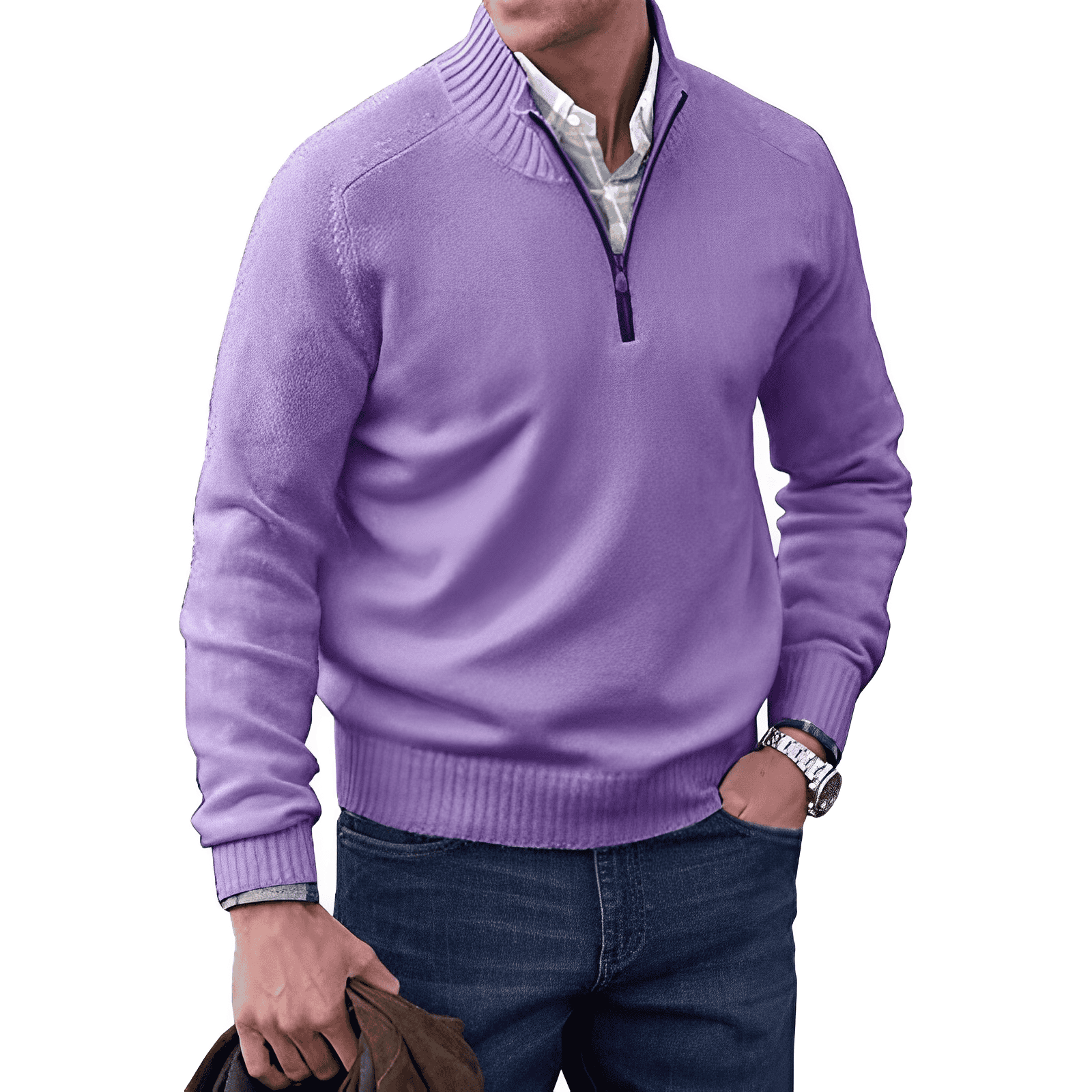 Maglione uomo Cirolo casual in maglia testurizzata, con vestibilità rilassata e look moderno