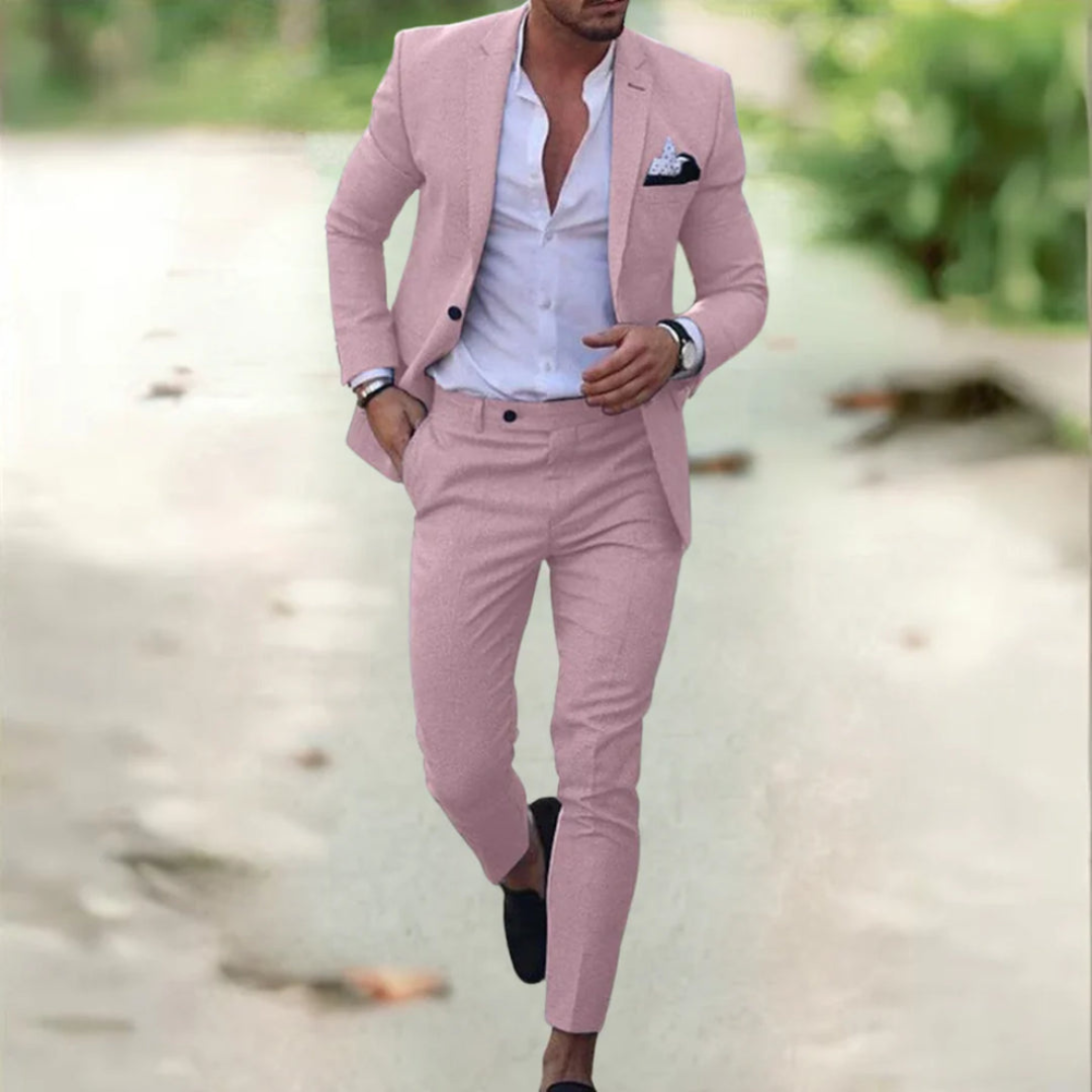 Completo da uomo Riccardo con blazer classico e pantaloni sartoriali