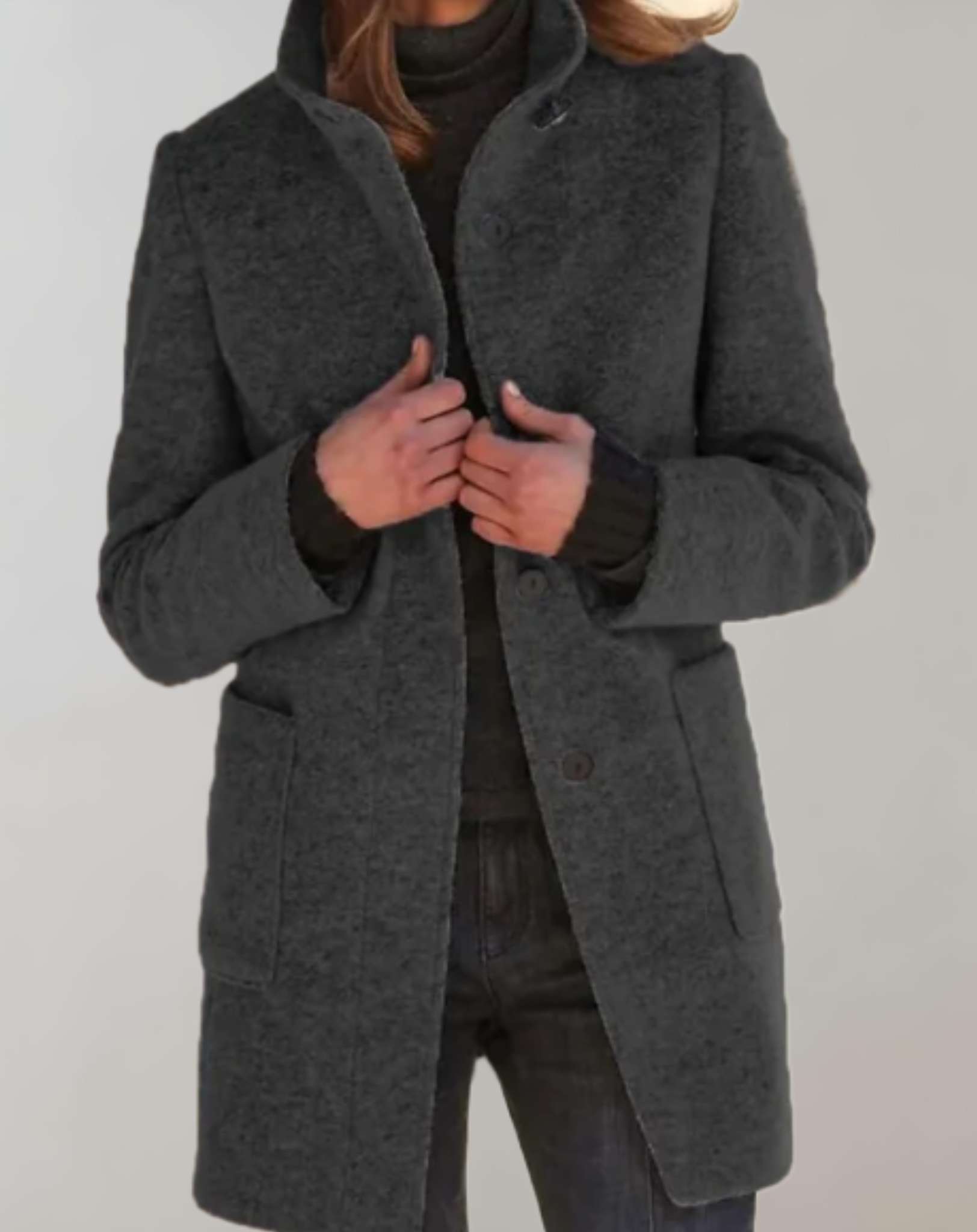 Cappotto midi in lana da uomo Francesco, elegante e versatile