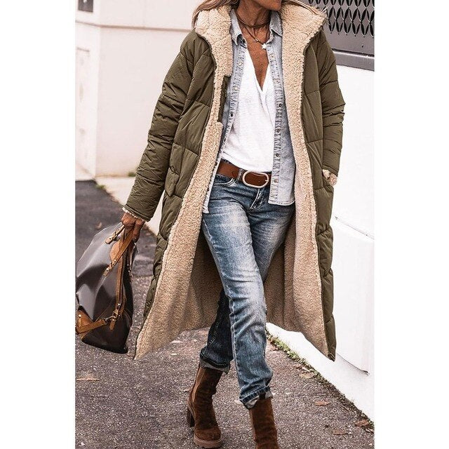 Dubble | Cappotto lungo reversibile da donna