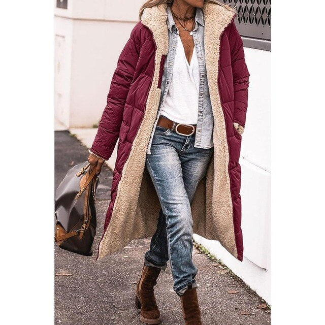 Dubble | Cappotto lungo reversibile da donna