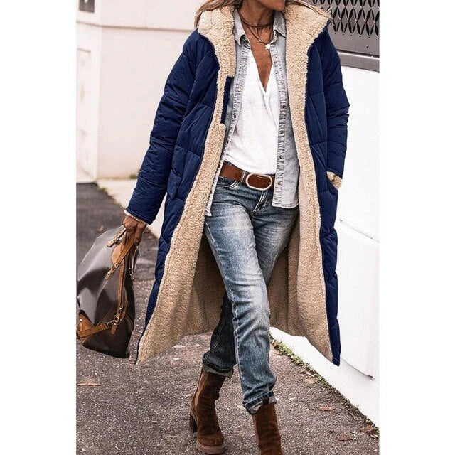 Dubble | Cappotto lungo reversibile da donna