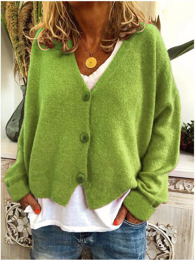 Maglioncino corto donna Arinda con bottoni e taglio moderno, look raffinato e versatile