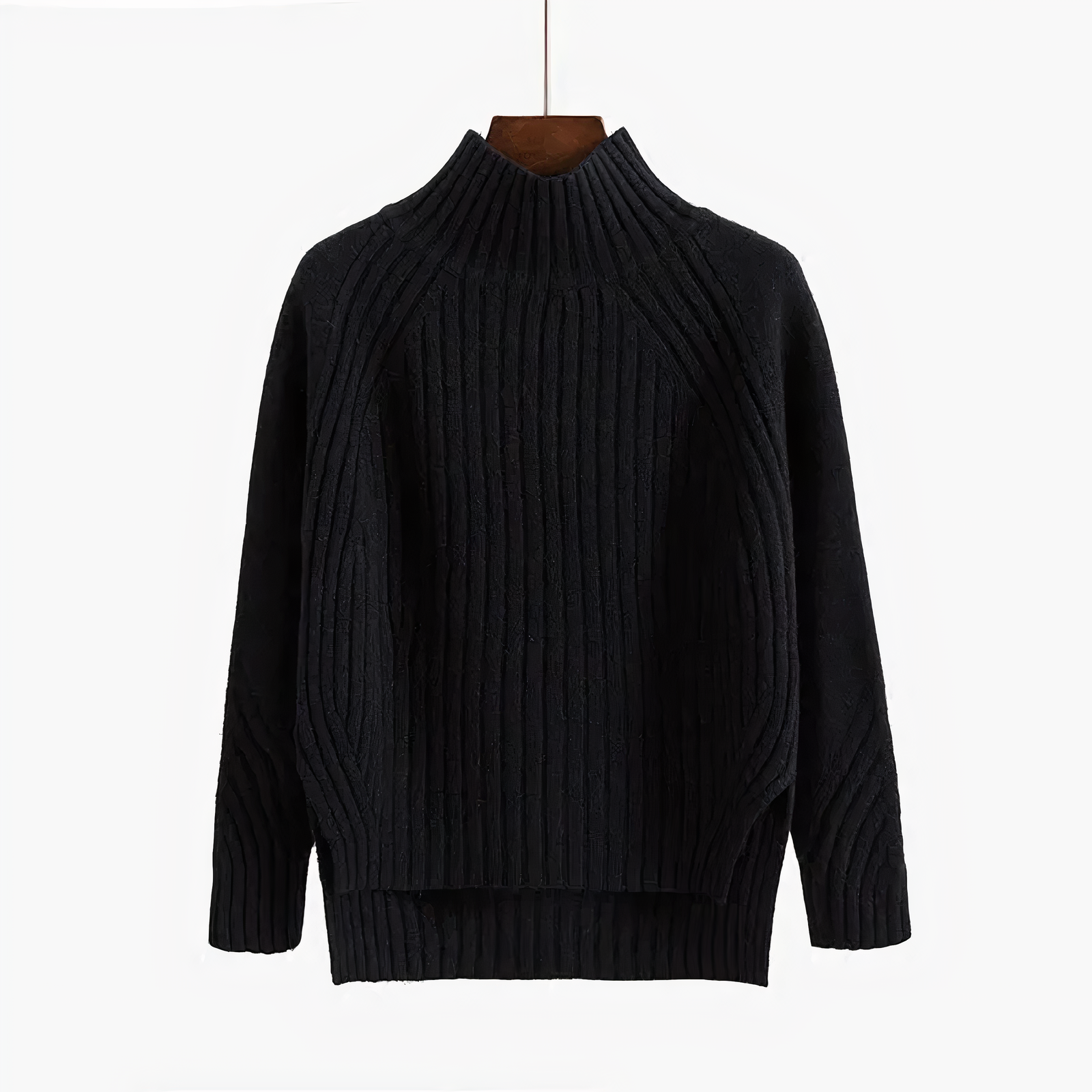 Maglione donna Delfina in filato morbido con collo alto