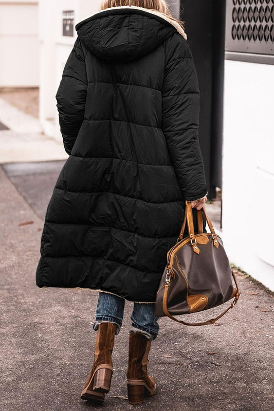 Cappotto lungo reversibile da donna elegante e moderno