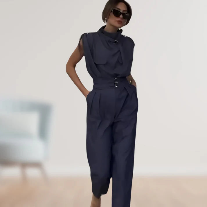 Lumina | Completo elegante da donna a 2 pezzi con cintura in vita