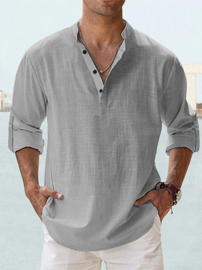 Camicia elegante da uomo Lorenzo con taglio fluido e colletto classico