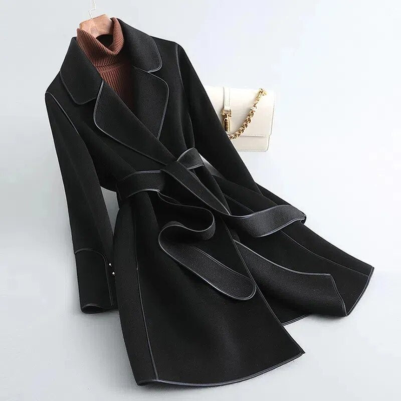 Trench lungo Natalina donna elegante minimalista