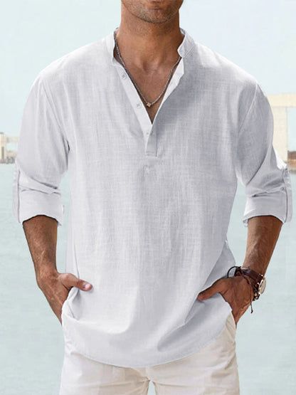 Camicia elegante da uomo Lorenzo con taglio fluido e colletto classico