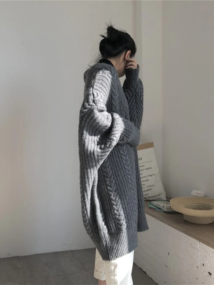 Cardigan lungo donna Camila con tasche laterali e vestibilità rilassata
