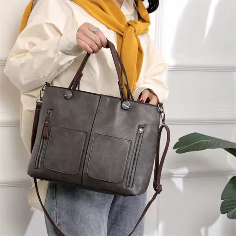 Borsa donna Laura elegante e strutturata, con tasche pratiche e linee raffinate per look urbani sofisticati