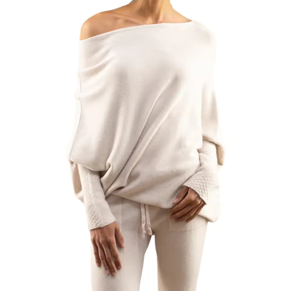 Marcella | Maglione asimmetrico drappeggiato