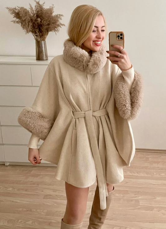 Cappotto donna Maelia stile mantella elegante