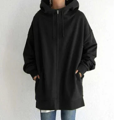 Kiara | Felpa lunga donna con zip