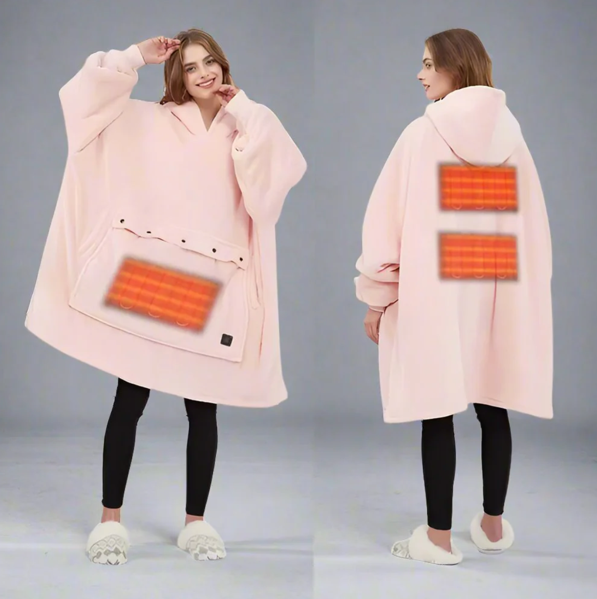 Felpa donna Eliana con taglio ampio e cappuccio regolabile, perfetta per giornate fRossode e look casual e confortevoli