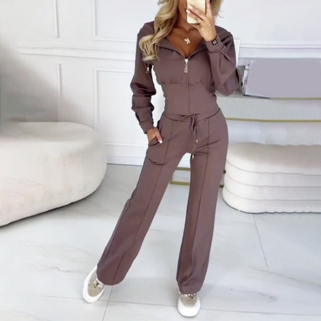 Completo sportivo donna Tiziana con felpa e pantaloni abbinati