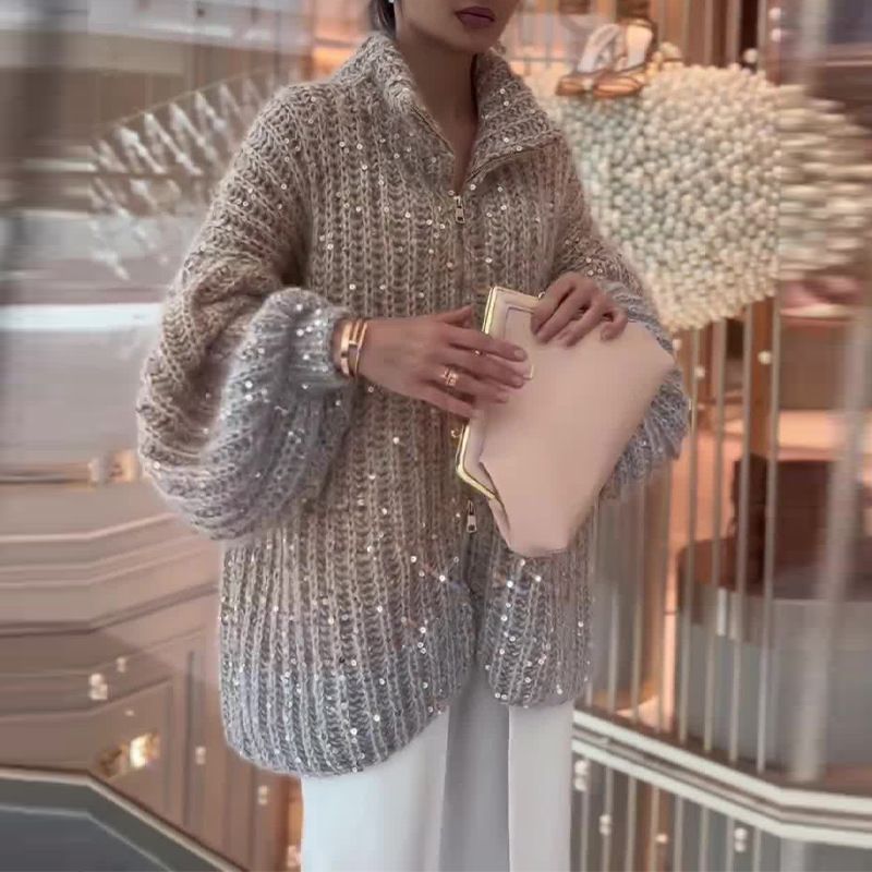 Maglione donna Celestia con dettagli glitterati