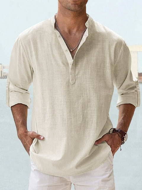 Camicia elegante da uomo Lorenzo con taglio fluido e colletto classico