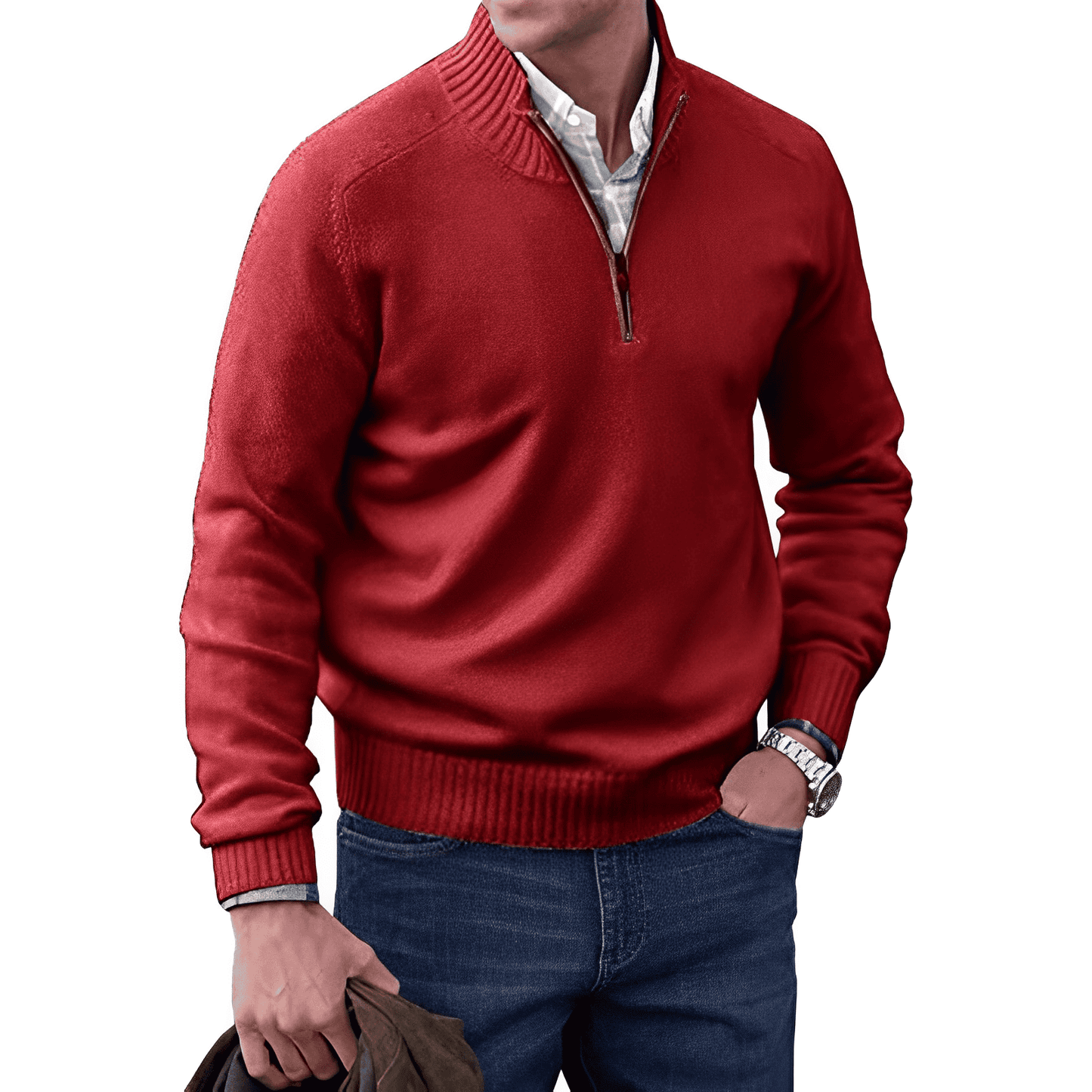 Maglione uomo Cirolo casual in maglia testurizzata, con vestibilità rilassata e look moderno