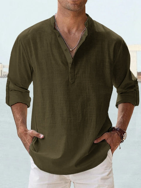 Camicia elegante da uomo Lorenzo con taglio fluido e colletto classico