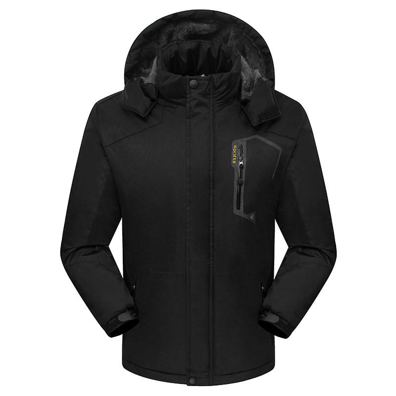 Giacca uomo Tiziano con cappuccio regolabile, chiusura frontale e linee moderne per look urbani e contemporanei