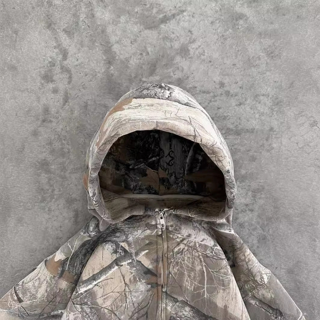Felpa unisex Benjamin camouflage, stile urbano e casual