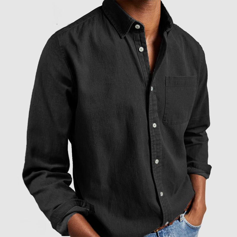 Camicia da uomo Leonardo dal design pulito e minimalista