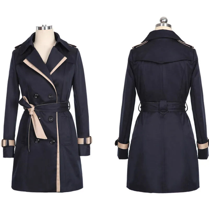Trench coat doppiopetto Karina, elegante e raffinato