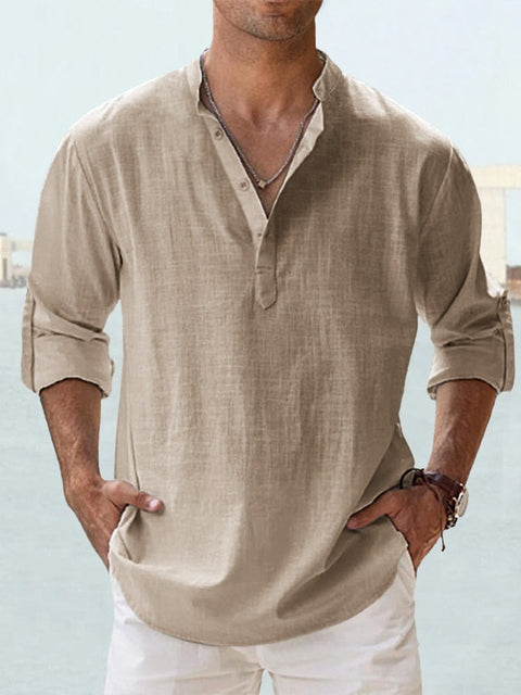 Camicia elegante da uomo Lorenzo con taglio fluido e colletto classico