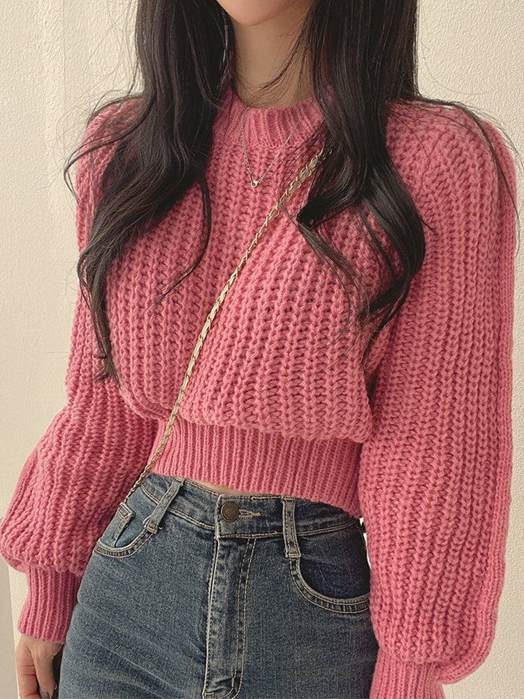 Maglione donna Nerina con scollo rotondo e lavorazione intrecciata, ideale per outfit casual e raffinati autunno-inverno