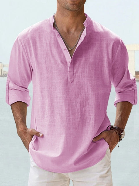 Camicia elegante da uomo Lorenzo con taglio fluido e colletto classico