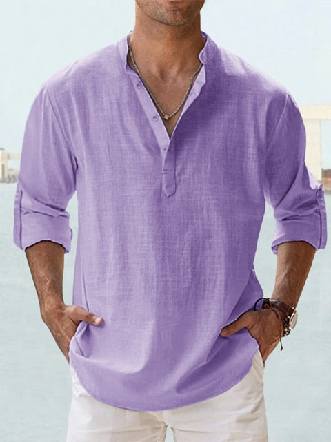 Camicia elegante da uomo Lorenzo con taglio fluido e colletto classico