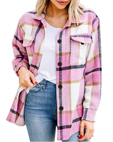 Camicia Fiorella a quadri da donna con maniche lunghe