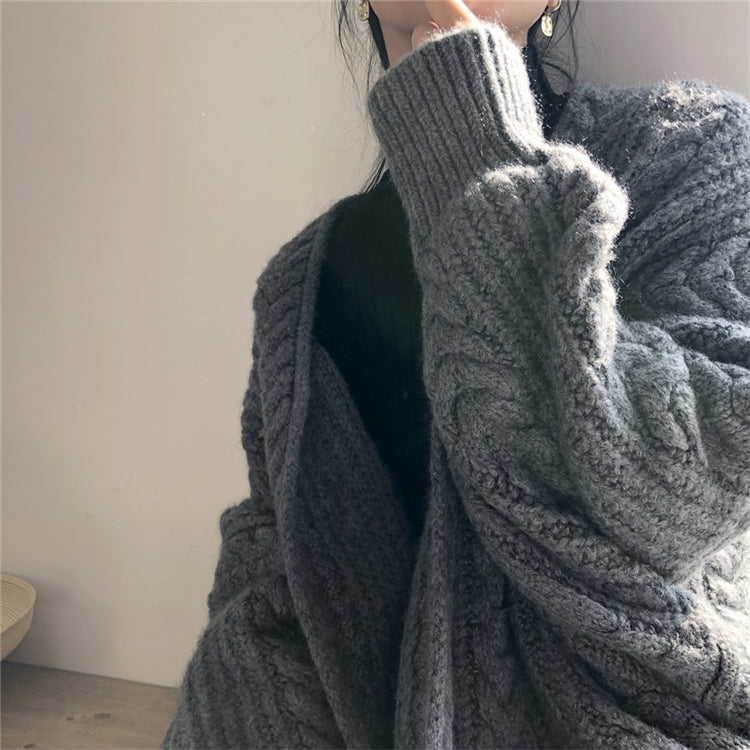 Cardigan lungo donna Camila con tasche laterali e vestibilità rilassata