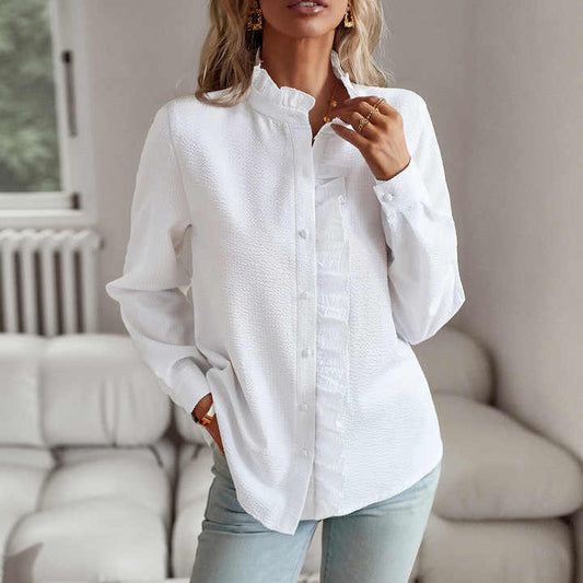 Camicia donna Lorenza elegante con ruches
